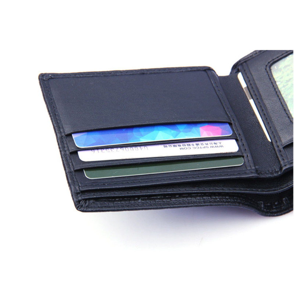 Vintage Men's Wallet Genuine Leather Card Holder - Picture 6 of 8